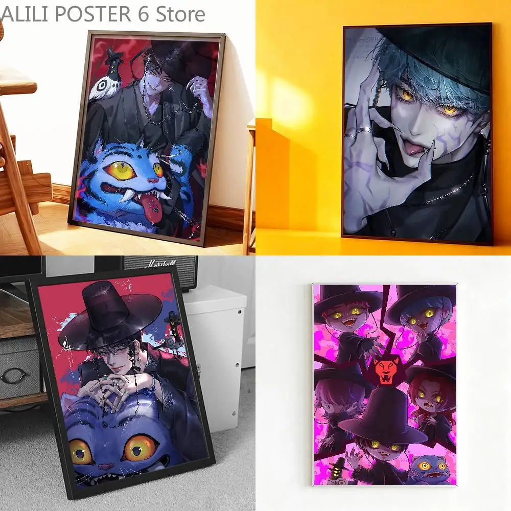 

Kpop Jinu S-Saja Boys Poster Prints Wall Art Painting Picture Gift Living Room Bar Restaurant Dec Sticker Large