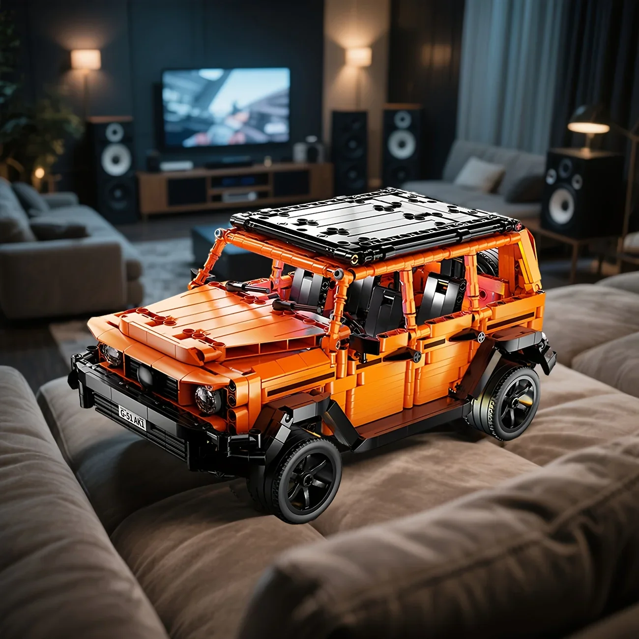 التقنية 1:14 G500 المهنية خط الطرق الوعرة سيارة بنة SUV البناء الطوب لعبة السيارة هدية للأطفال الكبار #2