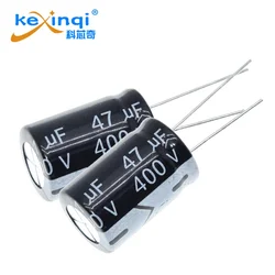 10pcs 400V 47UF Electrolytic Capacitor 47UF 400V 105C 16x25mm 47UF400V 16*25 DIP Aluminum Electrolytic Capacitors