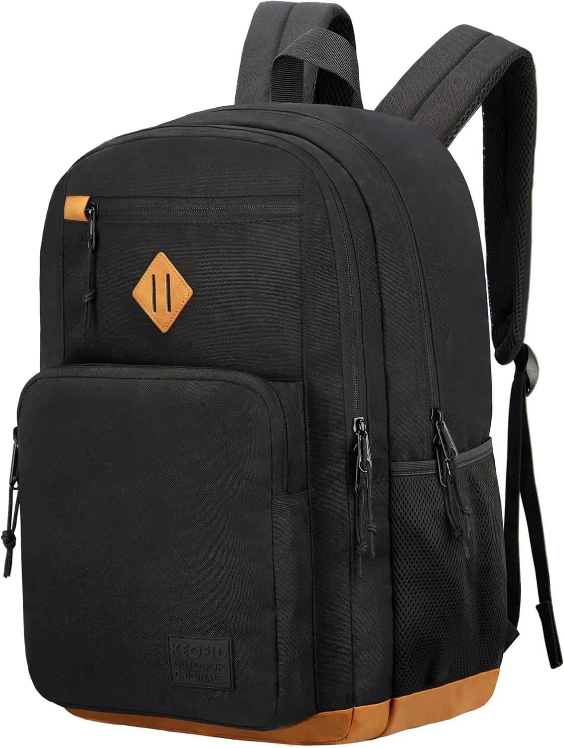 Anti Theft Laptop Backpack, Water Resistant Travel Bag for Men Women, Large College Backpack Fits 15.6" Laptop, Black 19in