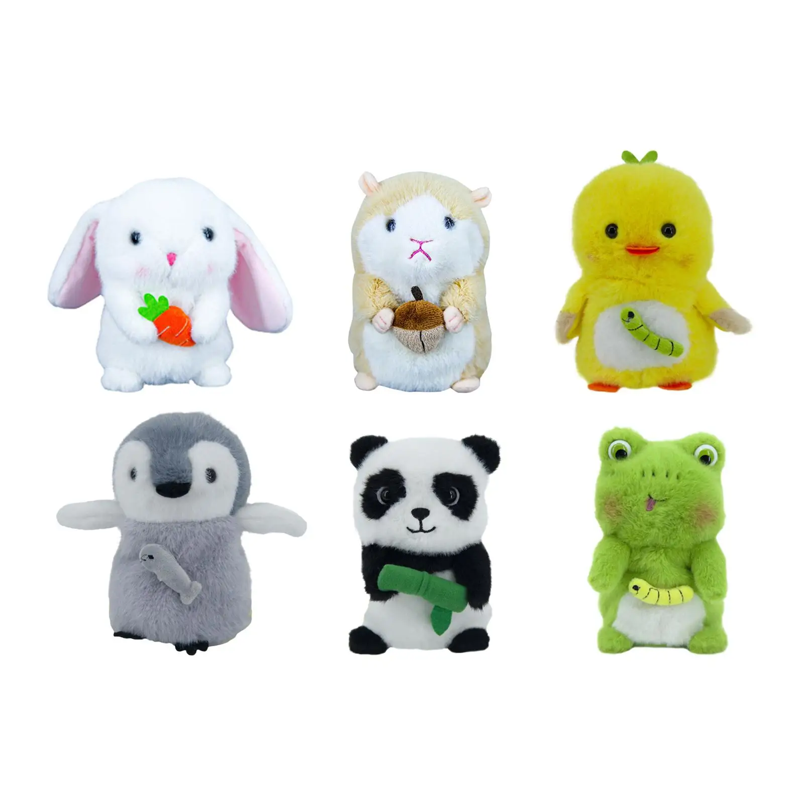 Juguete electrónico de peluche parlante para mascotas, repetir lo que usted, aprendizaje temprano, Animal parlante ligero, juguete de peluche para mascotas