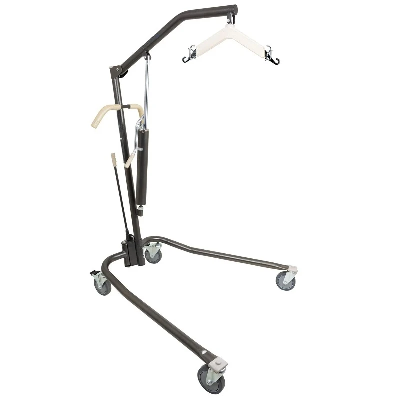 home.Heavy Duty Patient Lift, 450 lbs, Hammertone Finish, Adjustable Width Base, Compatible with 4 or 6 Point Lift Slings