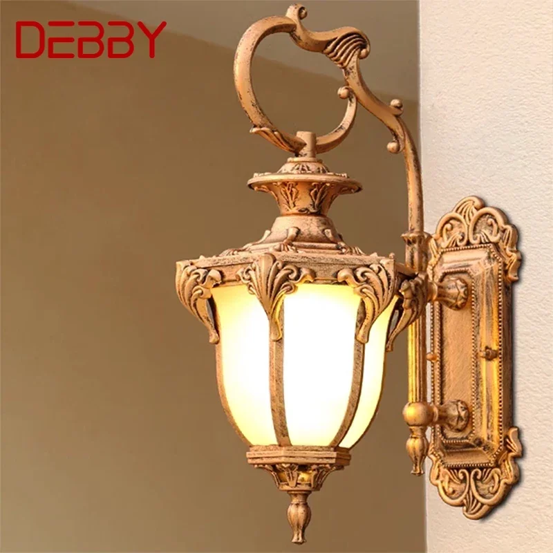 DEBBY-Lámparas LED de pared para exteriores, impermeables, modernas, para balcón, pasillo, patio, Villa, puerta, Hotel