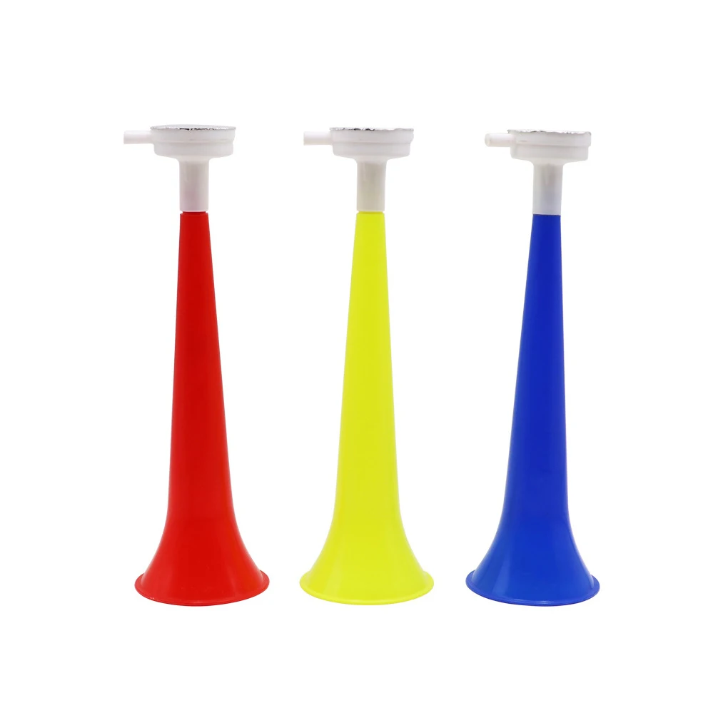 Corne en plastique pour Fans de jeux de Football, accessoires de pom-pom girl, trompette Vuvuzela pour enfants, vente en gros, livraison directe pour les réunions sportives