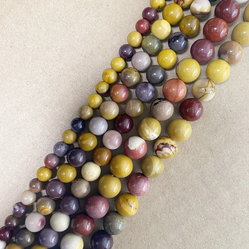 Natural Stone Mookaite Mookite Jasper Round Beads 15\