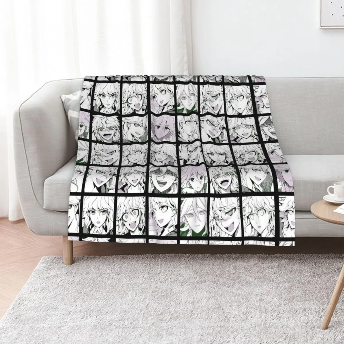 Nagito Manga Collection (Colored) Throw Blanket Flannel Summer Beddings Nap Sofa Quilt Stuffeds Loose Blankets