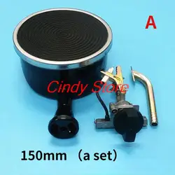 circular infrared  burner for natural liquid  gas cooking burner  black round infrared stove accessories