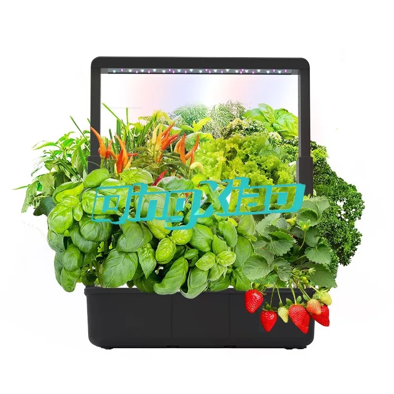IGS-38 Intelligent Hydroponic Planter With Adjustable LED Light Indicator For Balcony Herb Vegetable Soilless Cultivation
