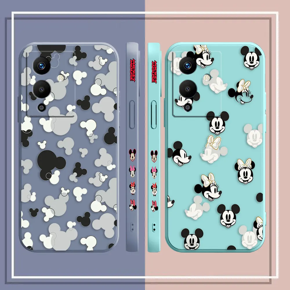 Stick Figure Mickey Minnie Mouse Phone Case For Infinix SPARK NOTE 30 10 11 12 G96 8 SMART 5 6 7 POVA 3 4 PRO Case Funda Shell