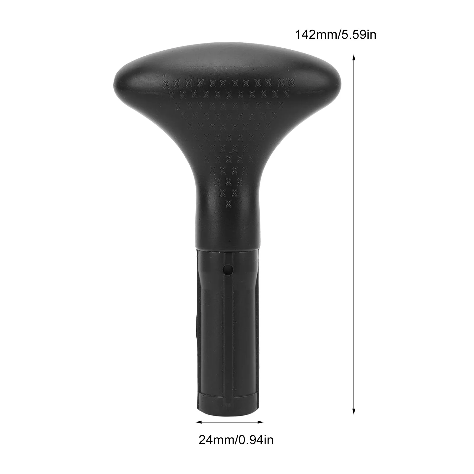 Kayak Paddle Handle Professional 2 Holes Retractable Strong Grip Lightweight Plastic Paddle Handle Replacement for Propeller Rod