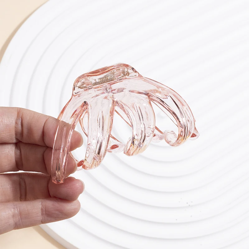 1PC New Large Transparent Fashion Women\'s Pan Hair Clip Hair Claw Cute Girl Hair Style Accessories Horsetail Fixing Tool