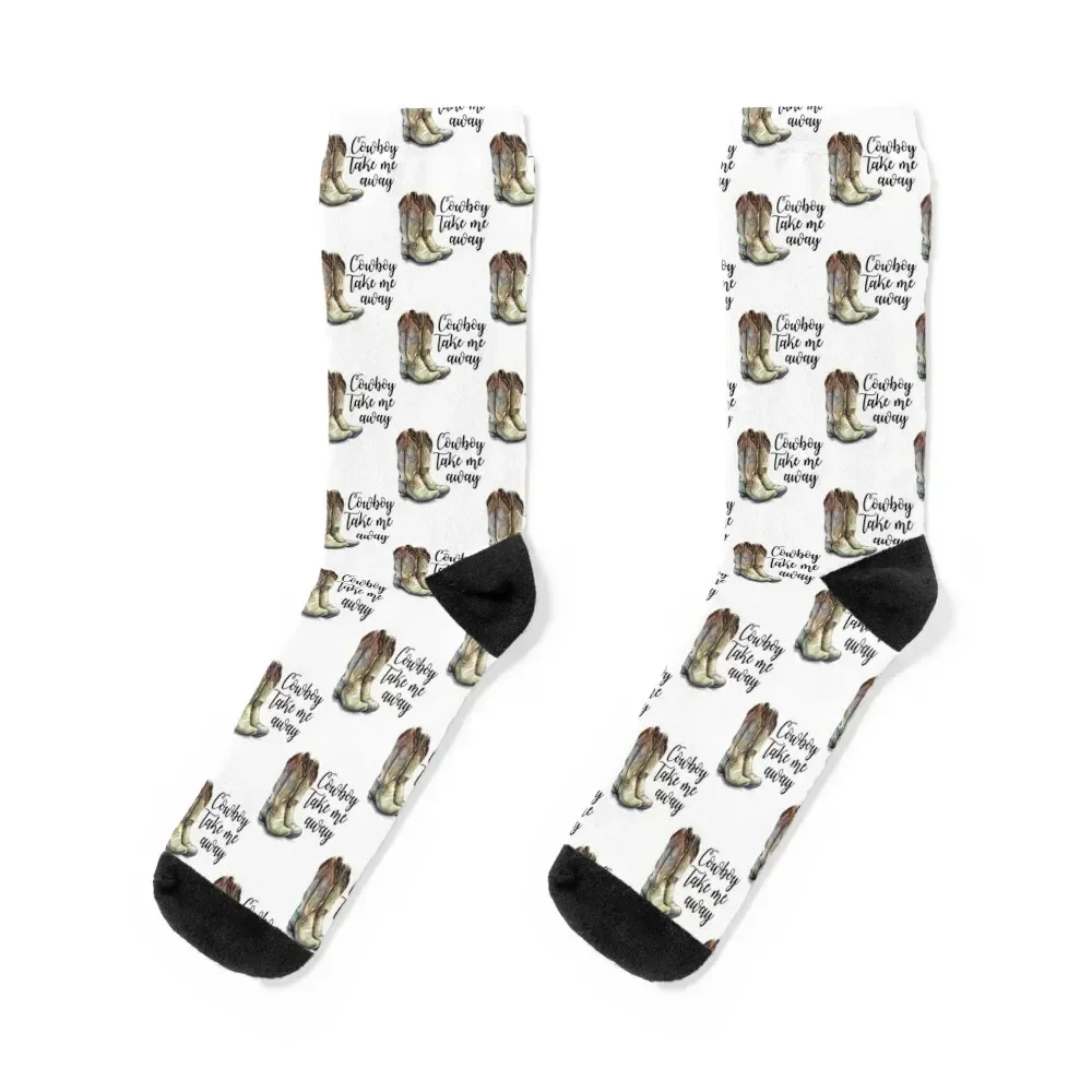 

Cowboy Take Me Away - The Chicks Socks aesthetic golf Thermal man winter funny gift Men Socks Women's