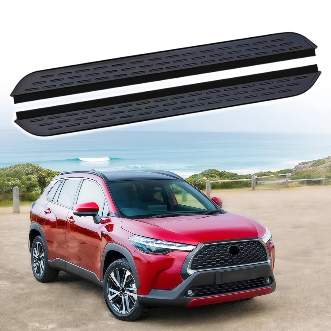 2Pcs Running Boards Side Step Pedal Fixed Foot Step Pedal Stair Fits for Toyota Corolla Cross 2022-2025 2026 Nerf Bar