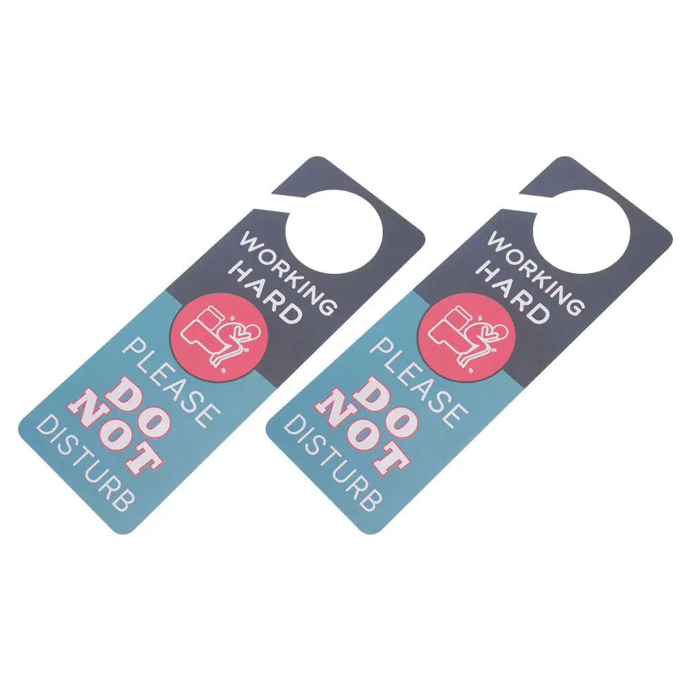 2Pcs Toilet Door Sign Double-Side PVC Bathroom Occupied Vacant Sign Humor Decor Easy Installation Pre-Drilled Hole Restroom