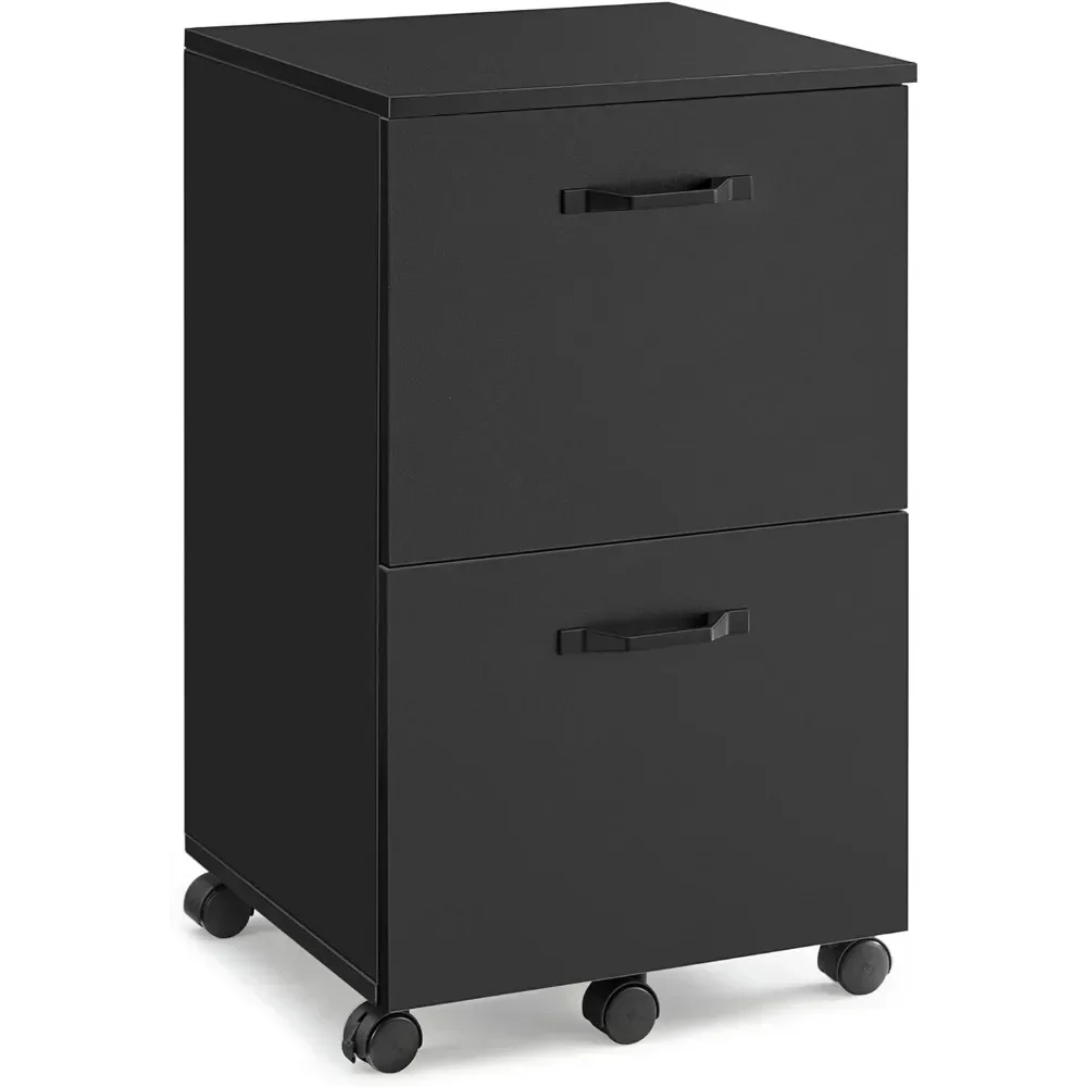 2-Drawer File Cabinet, Filing Cabinet for Home Office, Printer Stand, for A4, Letter-Size Files, File Folders, Modern Style