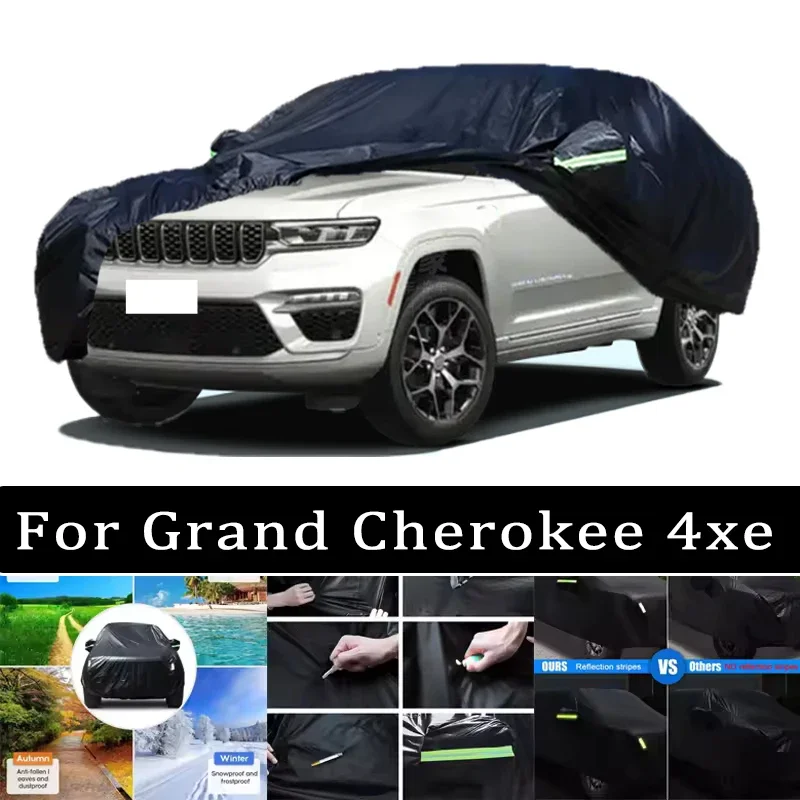 

Car Cover For Grand Cherokee 4xe - Outdoor Full Body Protection Waterproof Dustproof Heat-Resistant All-Season Use