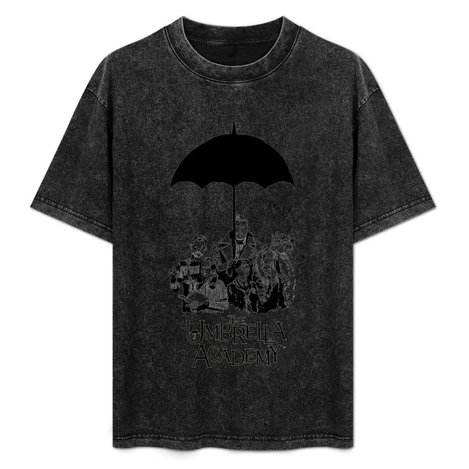 Umbrella Academy Comic T-Shirt Basic Solid Color Short Sleeve Cotton Top