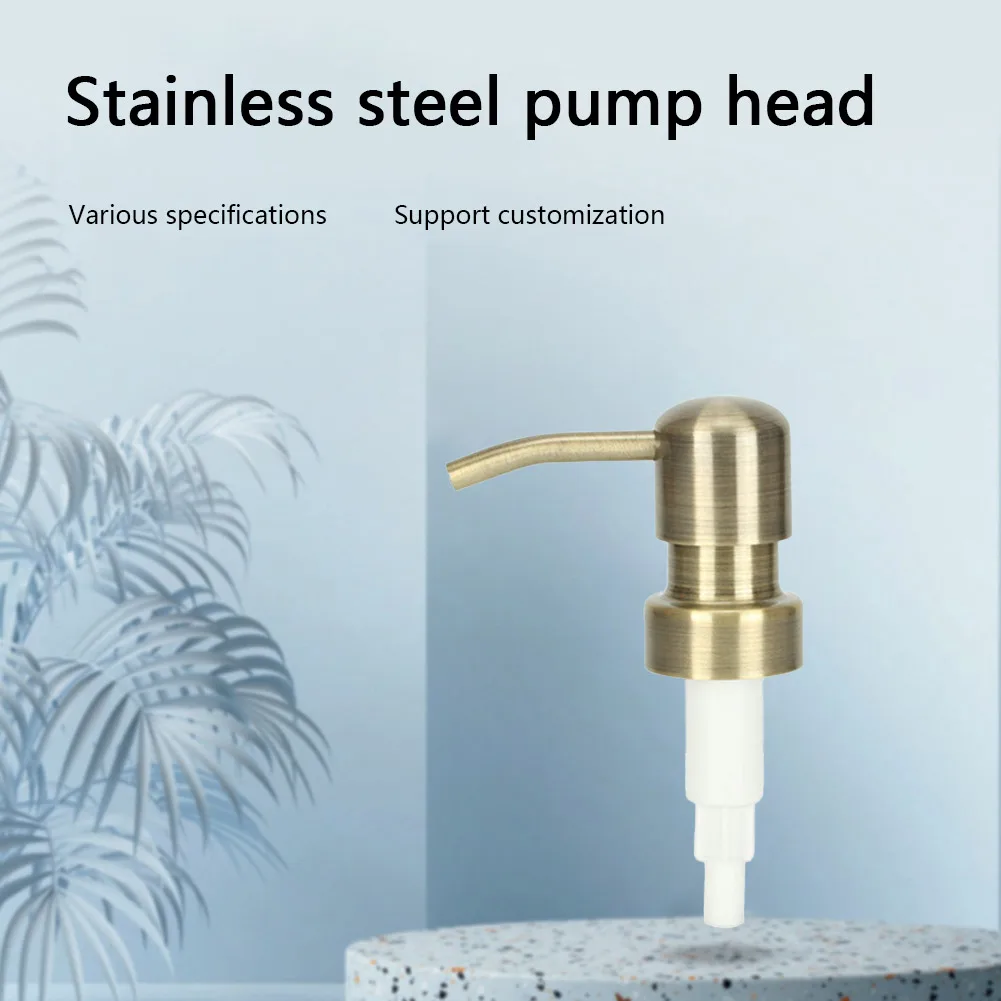 Powerful Spring Loaded Stainless Steel Lotion Pump Head with Smooth Dispensing The Perfect Addition to Your DIY Bottles and Jars