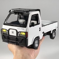 1:18 Honda ACTY 4WD Attack pickup truck Alloy Metal Diecast Model Car Sound & Light Pull Back collectible ornament Birthday Gift