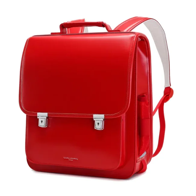 Japanese PU leather Randoseru Bags Japan Shoulder school Backpack Waterproof Schoolbag Elementary School Backpack 1-2-3 Grades