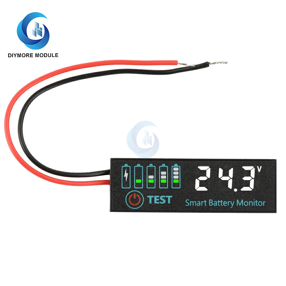 DC 7-55V 1-8S 4165 LED Indicator Voltage Charge Indicator Acid Battery Lithium Battery Universal Battery Charge Indicator Panel image 5
