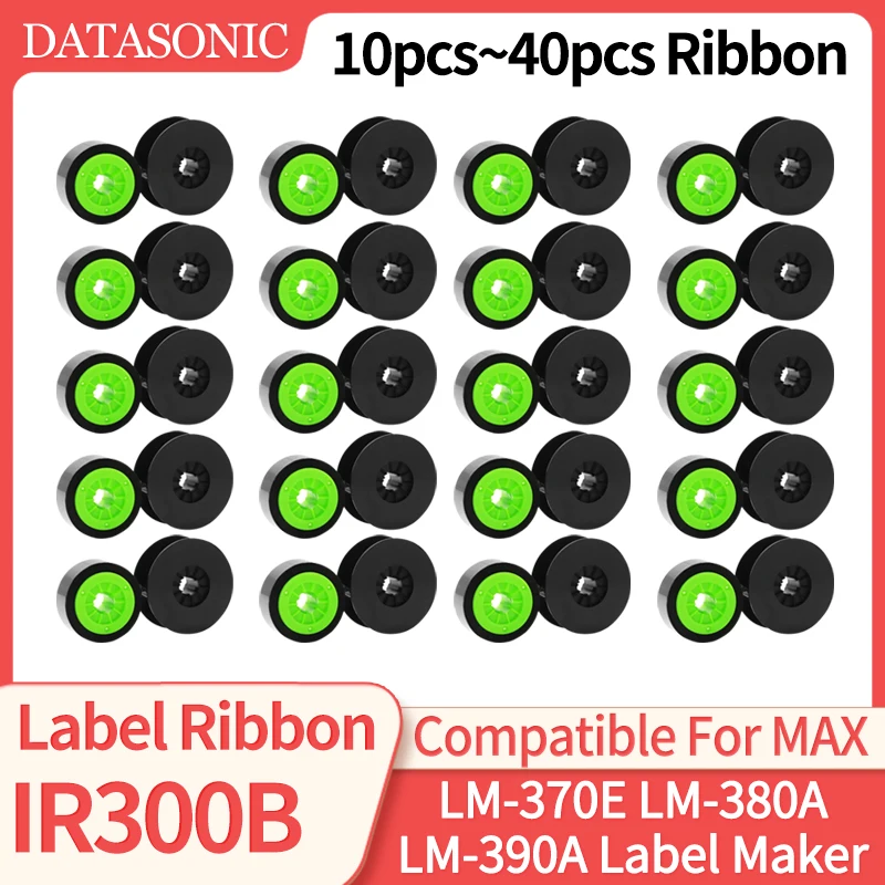 5~40pcs LM-IR300B IR300B Ribbon IR300BP MAX Label for LETATWIN Electronic Lettering Machine LM-370E LM-380A LM-390A Label Maker
