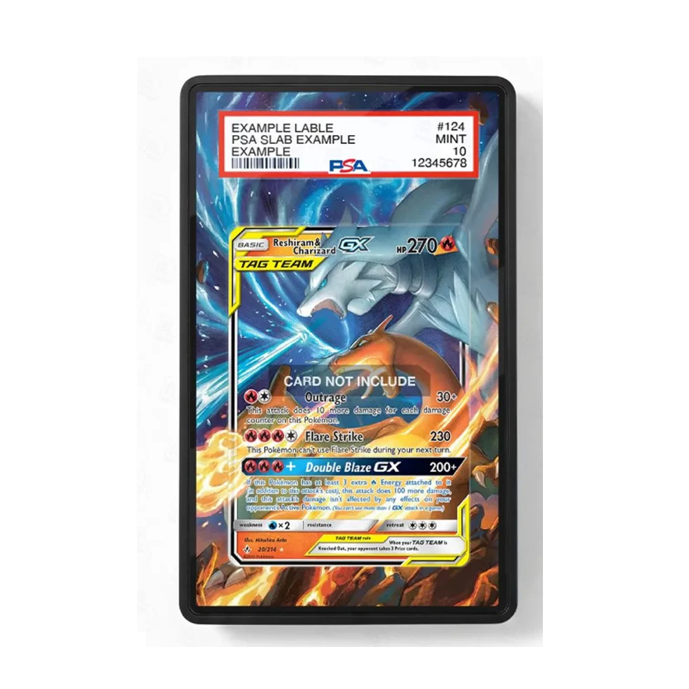 Anime Art Display for Magikarp Psyduck Charizard Dragonite Leafeon Nidoking Game Card Psa Storage Box Acrylic Protective Case view 3
