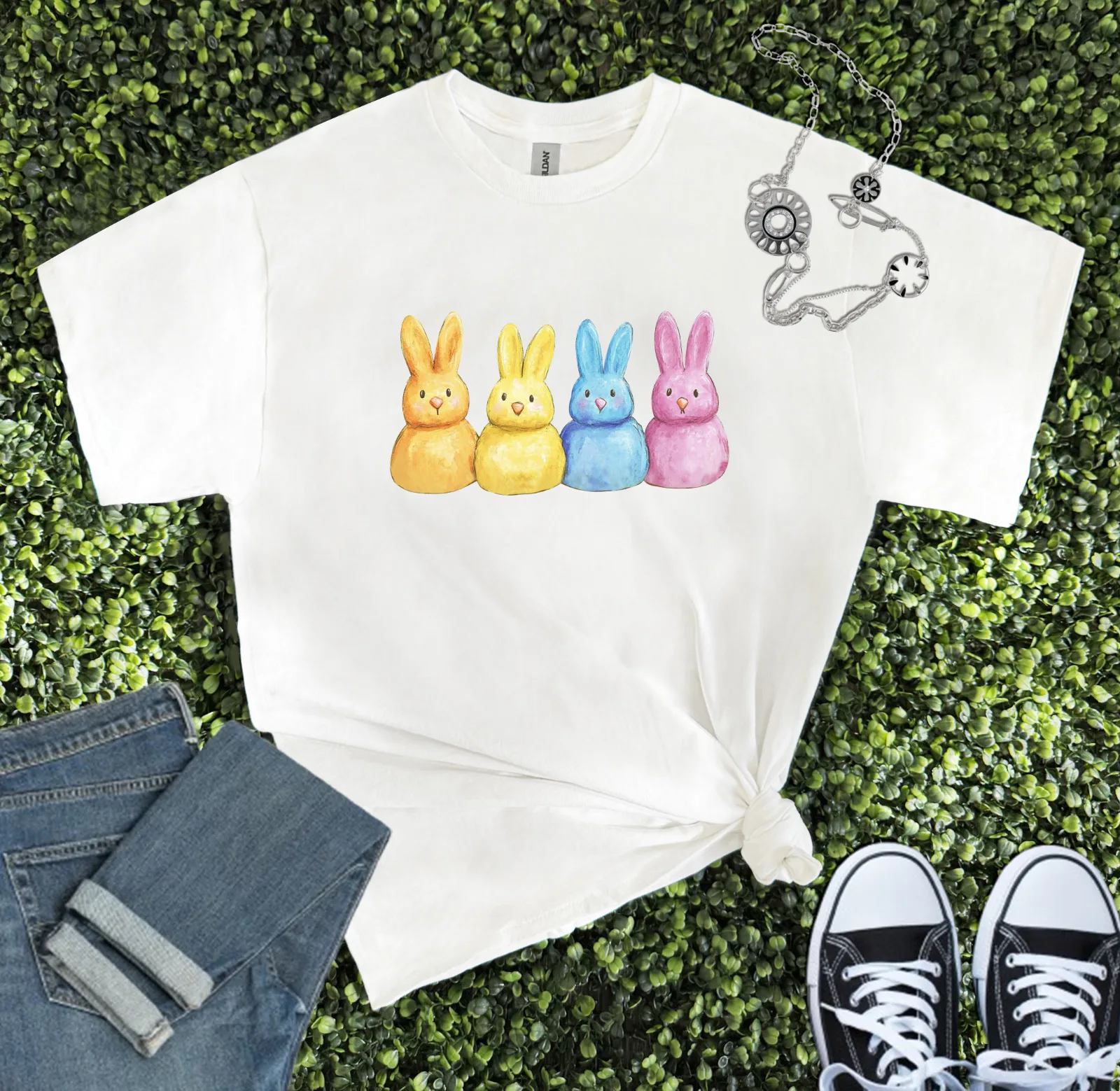 

Easter Bunny Women, Men Graphic Easter Unisex T-Shirt Cute Tee Adult T-Shirt