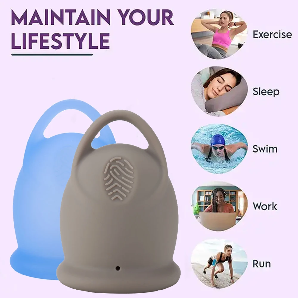 3Pcs Pull Ring Menstrual Cup Silicone Period Cup Interchangeable Period Products Soft Menstrual Disc Copa Memstrual Storage Case