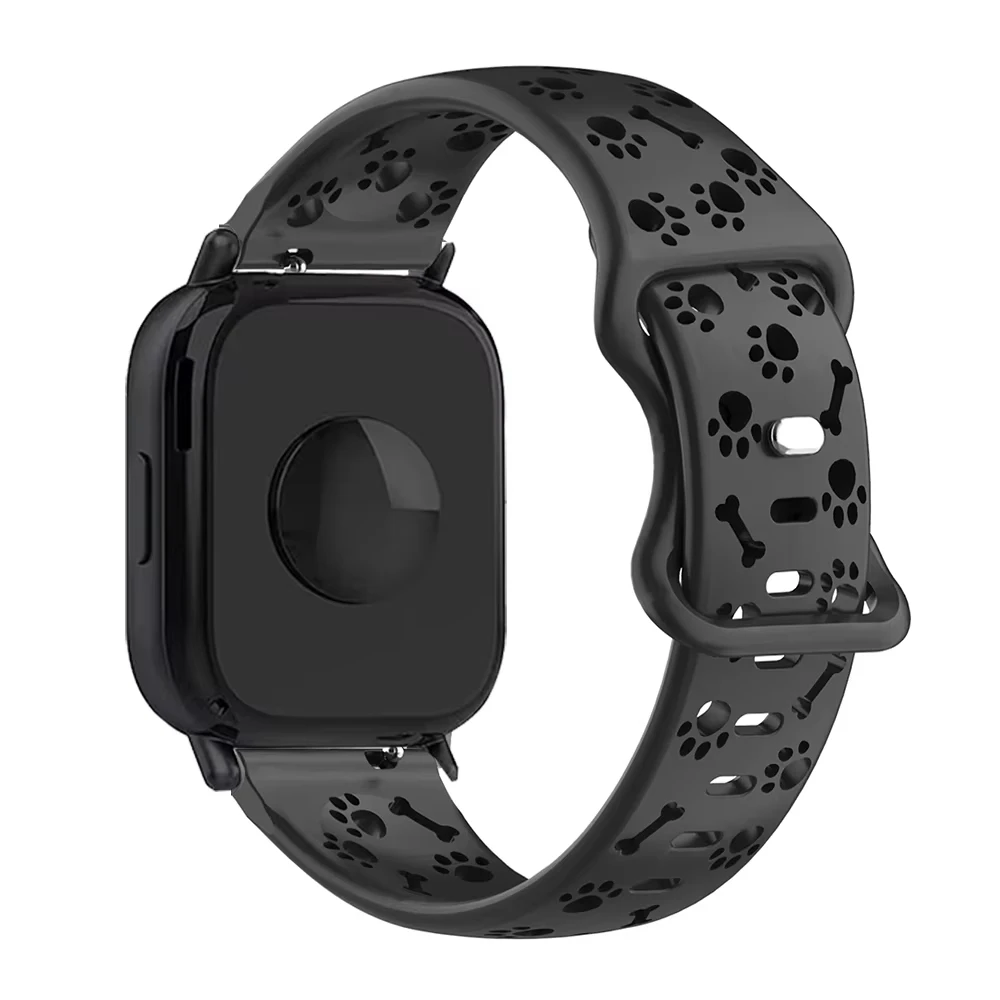 22mm Watch Straps for Redmi Watch 5 Active Accessories Silicone Hollow-out Dog Paw Bracelet Correa for Xiaomi Redmi 5 Lite Band