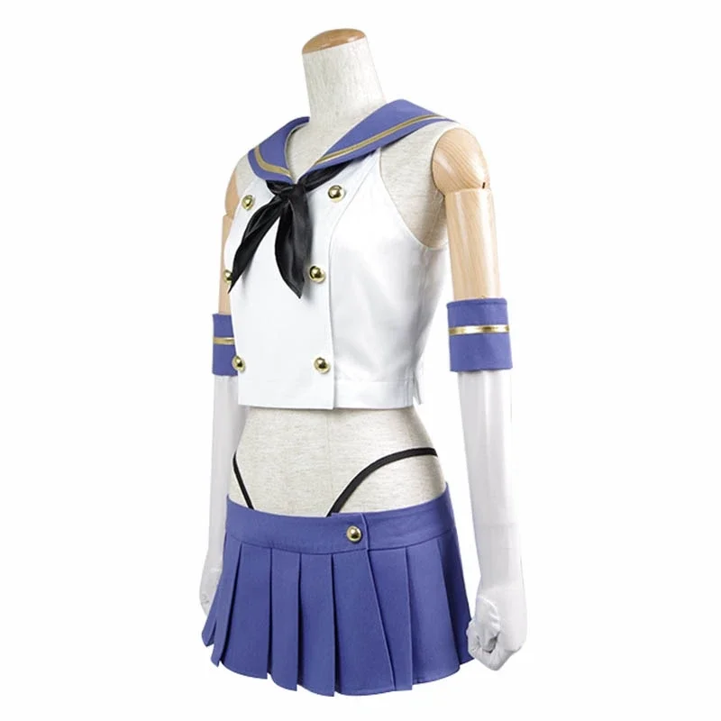 Unisex Anime Cos Warship Girls Shimakaze Unicorn Cotton Daily Uniform Sailor Cosplay Costumes Sets