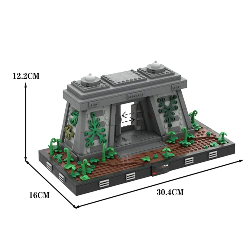 MOC Imperial Bunker Diorama Model Building Blocks DIY Assemble Bricks Collection Display Educational Toy Children Birthday Gifts