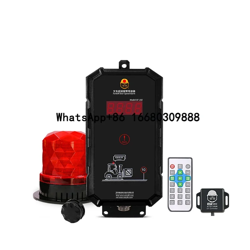 Electric Forklift Wireless Speed Sensor Overspeed alarm Speed Control Warning System