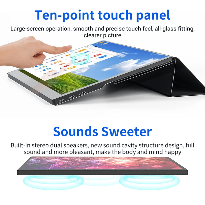 

15.6 Inch Touch 1080P 15.6 Inch Portable Type-C USB for Mobile Phone Laptop PC