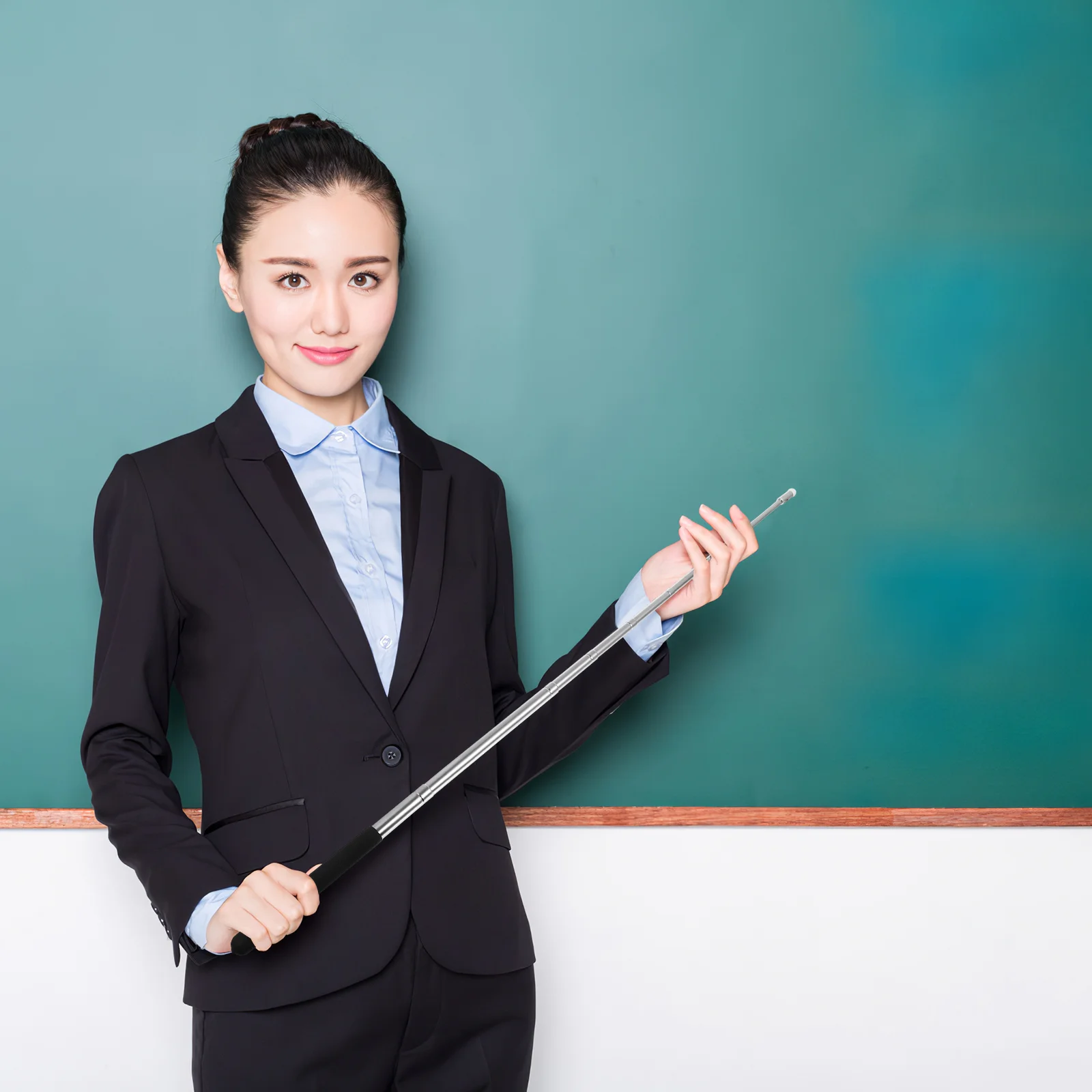 Pointeur de travail télescopique pour salle d'irritation, tableau blanc rétractable, déterminer le présentateur