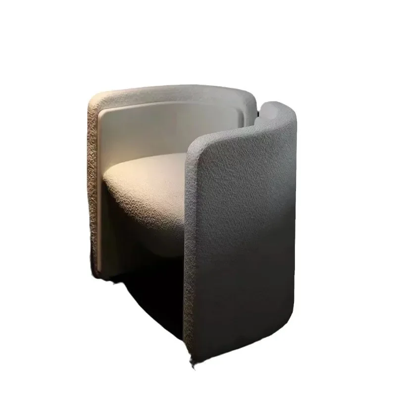 Italian minimalist single sofa chair post-modern style living room dining chair