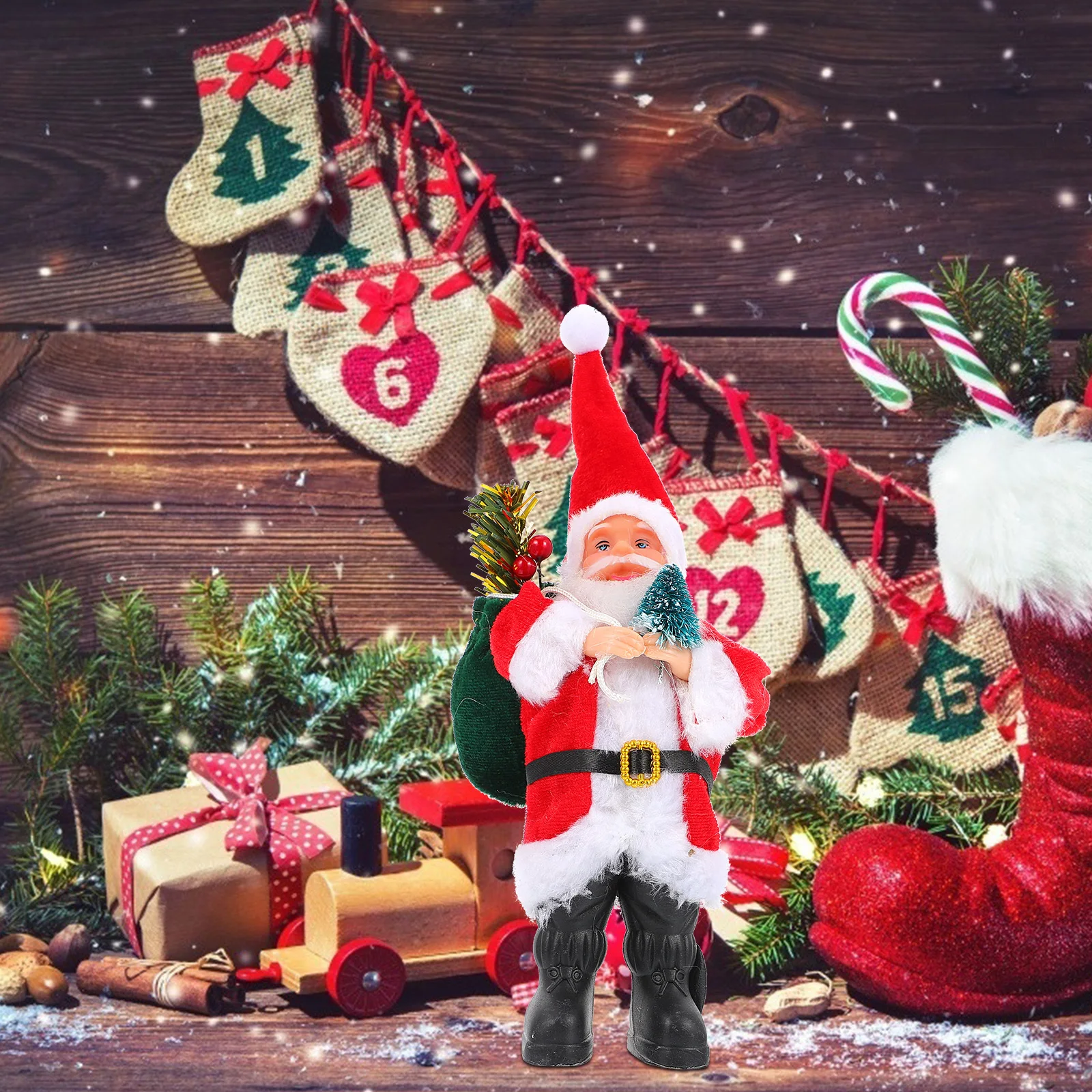 

2Pcs Hanging Santa Claus Decoration Lovely Christmas Pendant Xmas Tree Hanging Party Supplies Santa Claus Pendant