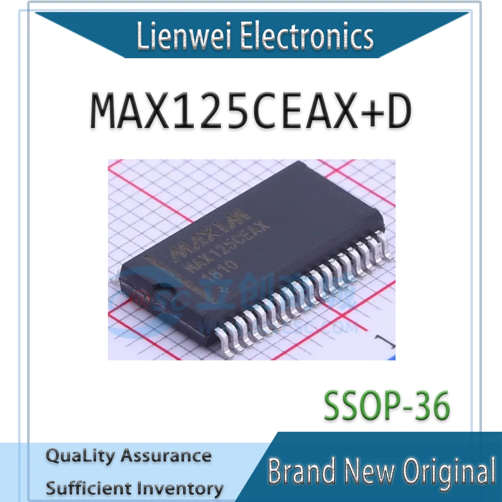 

100% New Original MAX125CEAX MAX125CEAX+D IC Chipset SSOP-36