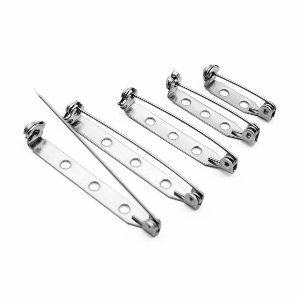 REGELIN 20pcs/lot 20/25/32/38mm Stainless Steel Safety pin Brooch Security lock Pins Sewing Tools Needles For DIY Jewelry Making
