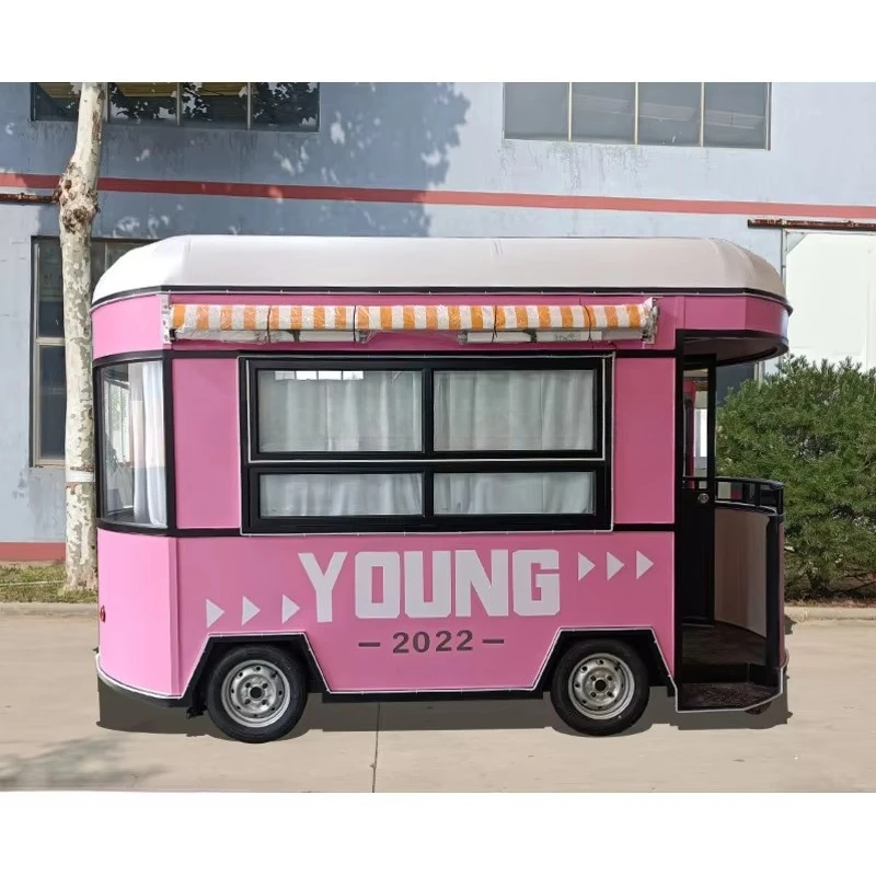 Portable Food Trailer Mobile Catering Cart Commercial Fast Food Kiosk Street Food Vending Business Solution