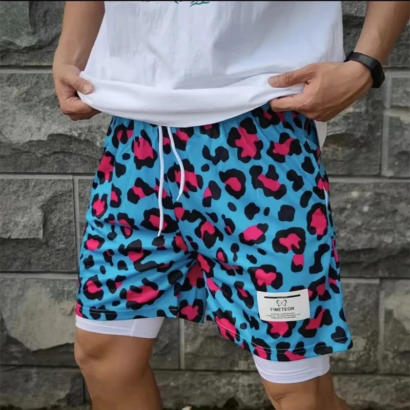 Letnie nowe męskie spodenki sportowe plaża trening fitness spodenki do joggingu Casual Comfort Trend oddychające szybkoschnące spodenki