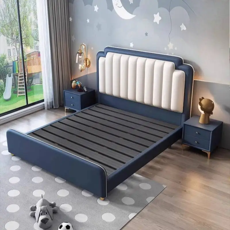 Decoration Storage Kids Beds Safety Europe Cheap Wooden Custom Kids Beds Single Design Modern Letto Bambini Furniture Home