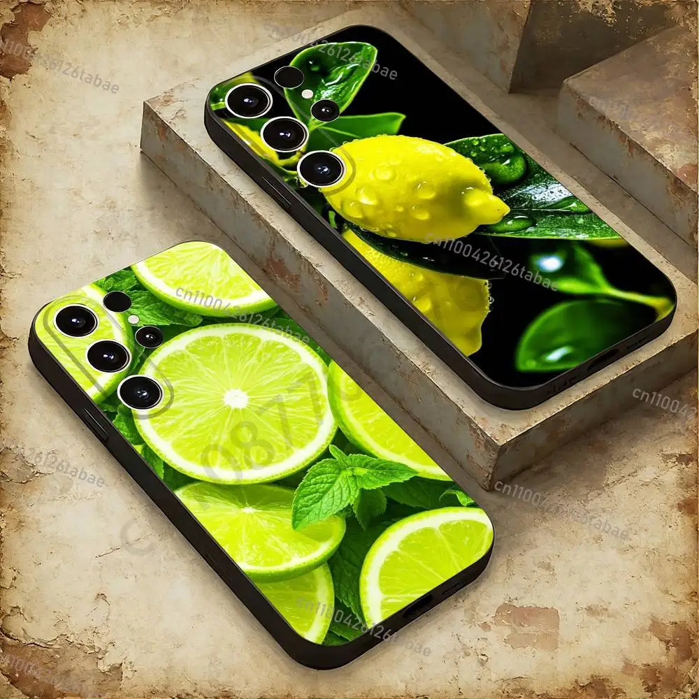 Summer Fruit Lemon Fashion Phone Case For Samsung GalaxyA53,51,72,73,31,30,42 Soft Silicone Phone Protective Case