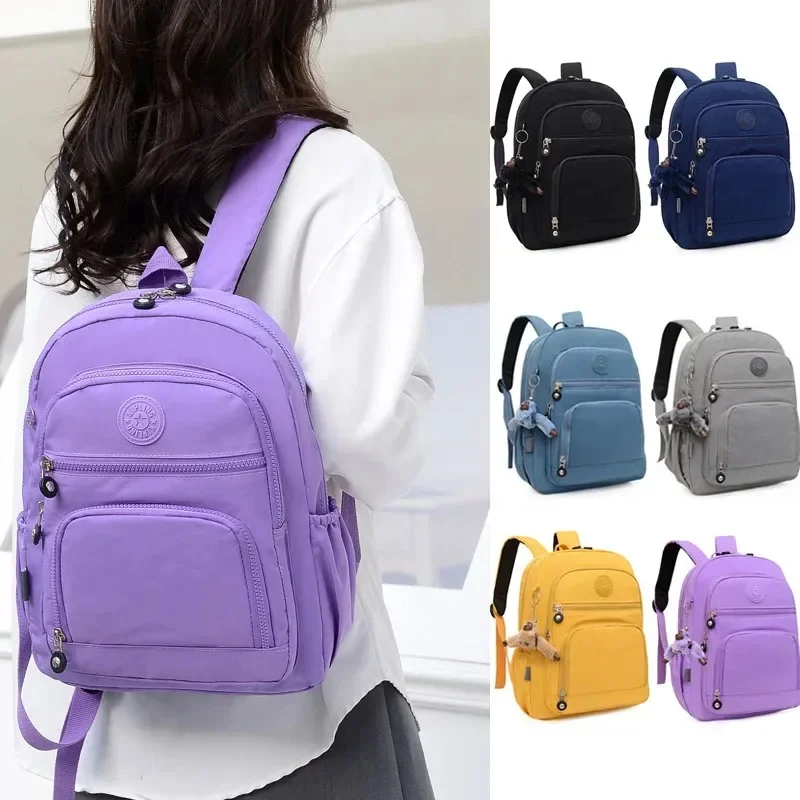 Oxford Tuch Große Kapazität Schulter Wasserdicht Student Koreanische Frauen Rucksack Multi-schicht Design Schule Buch Tasche für Mädchen