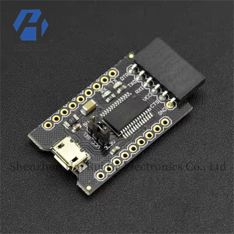 

DFRobot FTDI Basic FIO Pro Mini Lilypad Downloader Compatible with Arduino