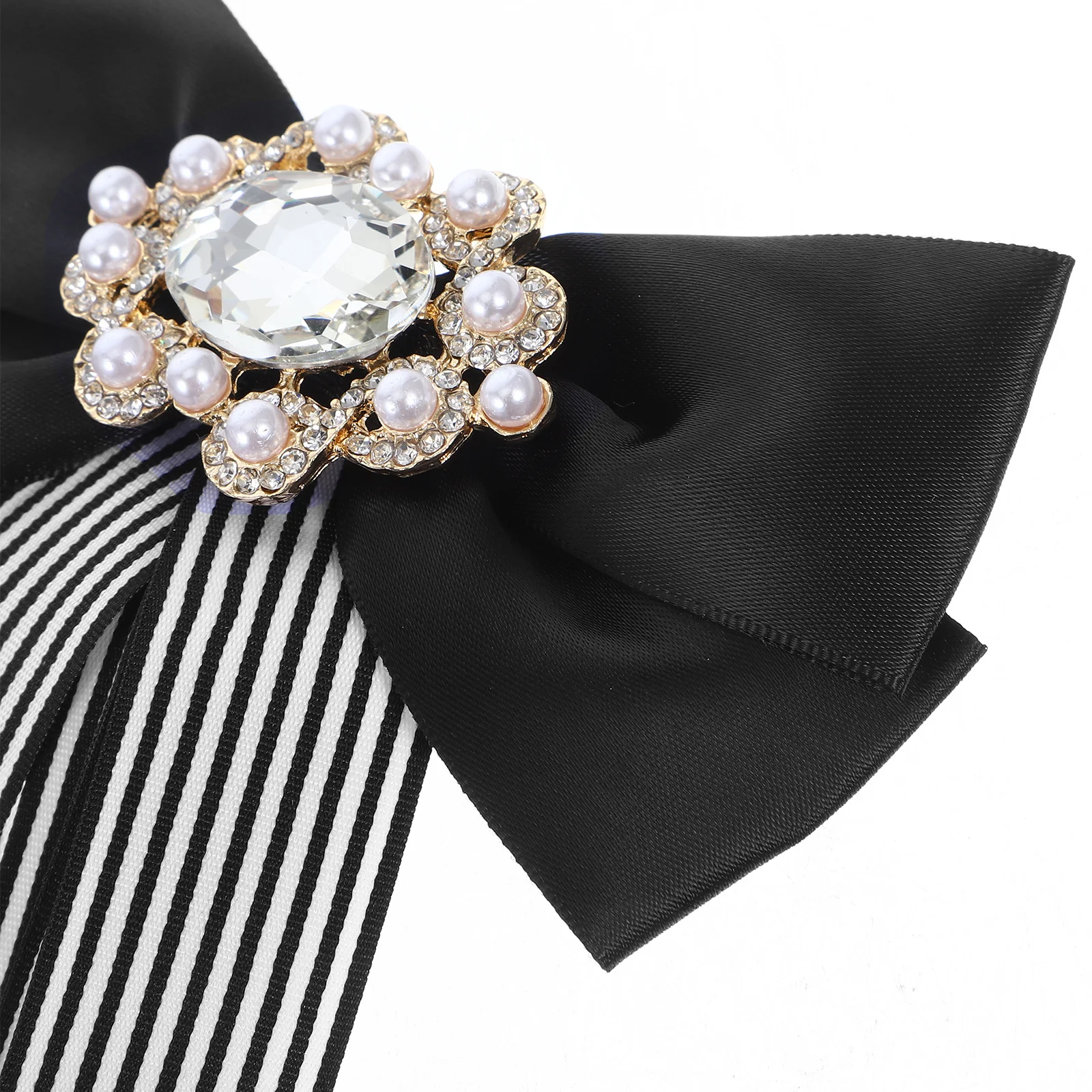 ربطة عنق ULTECHNOVO قطعة واحدة من ربطة العنق الرائعة باللون الأسود والأبيض للنساء والرجال، إكسسوار ملابس قميص العمل