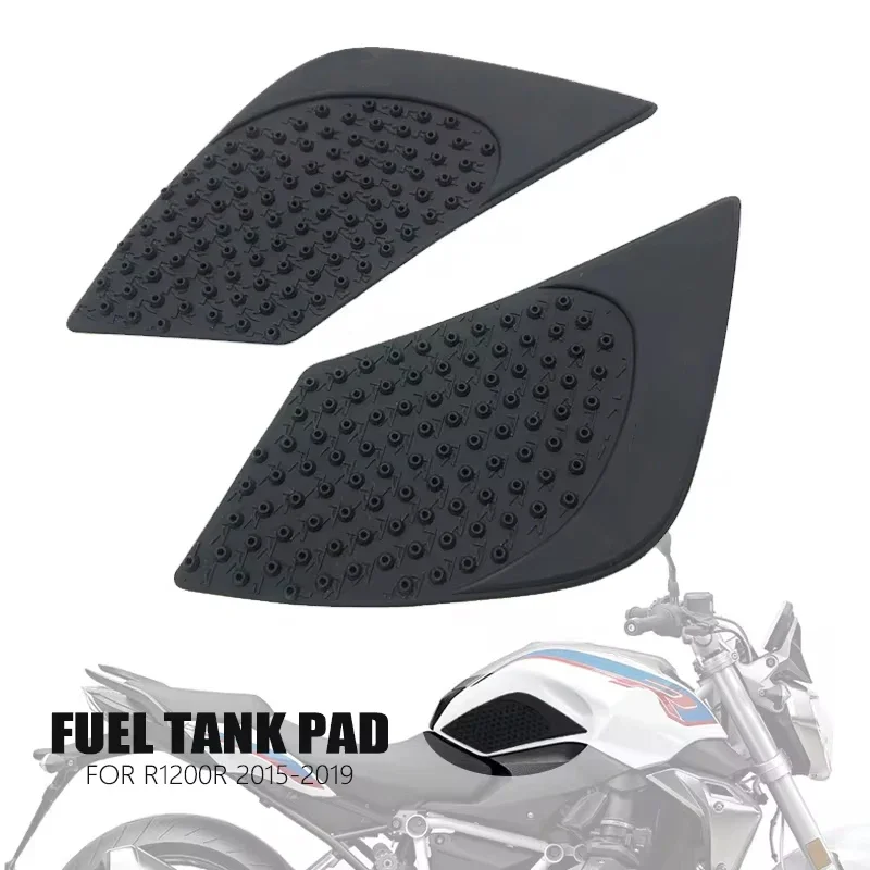 Almohadillas antideslizantes para tanque de combustible de motocicleta, almohadilla de tracción de Gas lateral para BMW R1200R, R1200, R 1200R, 2015-2019, 2018