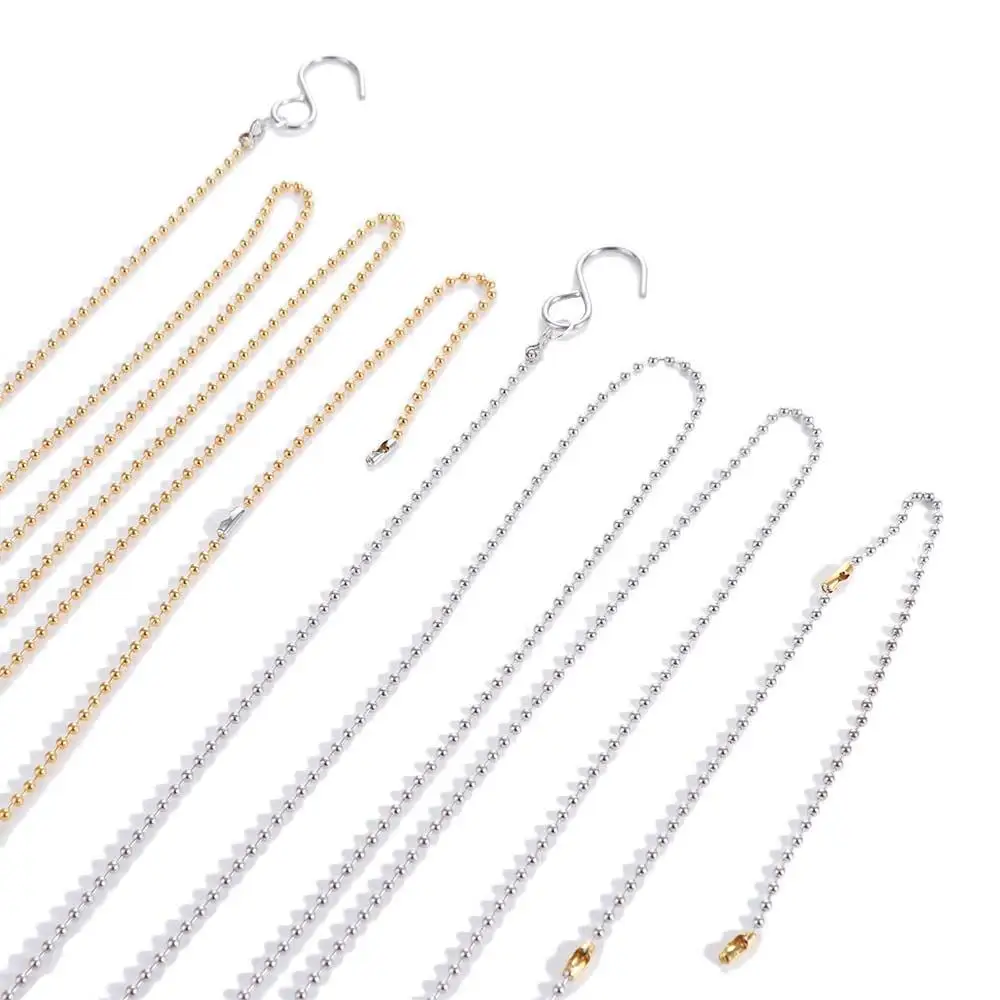 2.5m/8.2ft Volleyball Net Height Chain Gold Silver with Hooks Volleyball Measure Chain Compact Measure Tool Measure Equipment