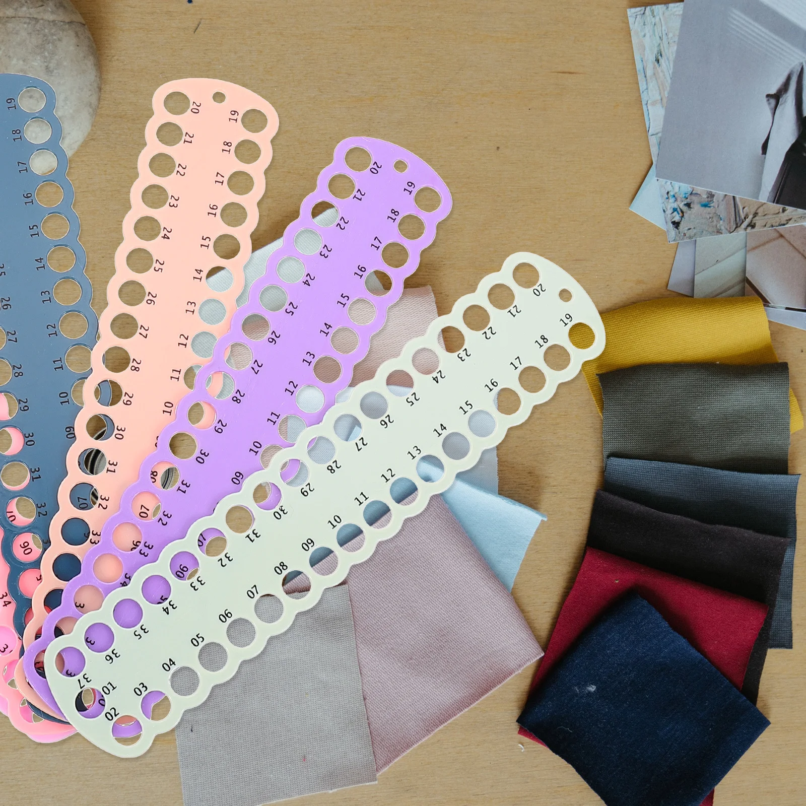 6Pcs Wear-Resistant Thread Holder Multi-Hole Embroidery Organizer Portable Floss Accessories Daily Use Thread Organizer