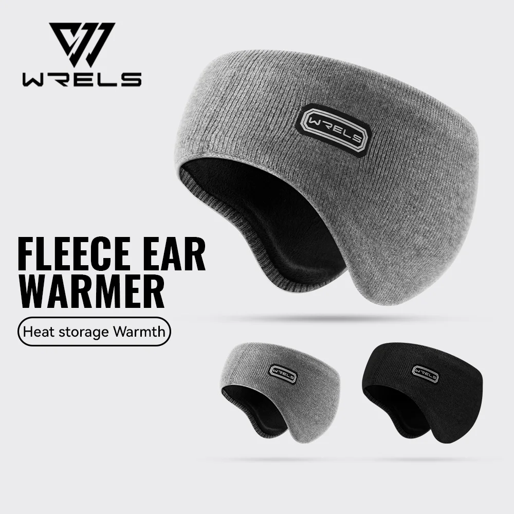 

WRELS Winter Fleece Ear Warmer Headband Sports Ear-muff Ear Protection Windproof for Running Moisture Wicking Winter Ear Covers